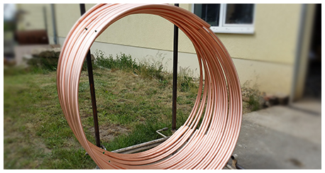 Ringe aus Kupferrohr